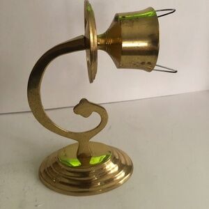 Vintage Brass Sconce with candlestick holder. Ornate Victorian like home decor